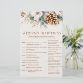 Pine Tree Wedding Traditions Vrijgezellenfeest spe Briefpapier (Staand voorkant)