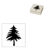 Pine Tree Wood Art Stamp Rubberstempel (Gestempeld)