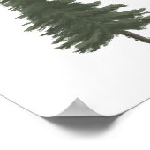 Pine Tree Woodland Nursery Decor Poster (Hoek)