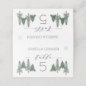 Pine tree Woodland Winter Forest (Buitenkant ongevouwen)