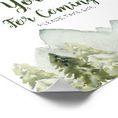 Pine Trees Avontuur Berg Bedankt voor uw komst Poster (Hoek)