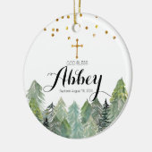 Pine Trees Baptisme Ornament God zegene Ornament (Links)