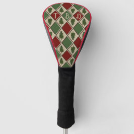 Pine Trees en Harlequin Golf Head Hoesje Golfheadcover