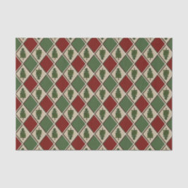 Pine Trees en Harlequin Tissue Paper Tissuepapier