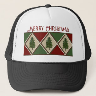 Pine Trees en Harlequin Trucker Hat Trucker Pet