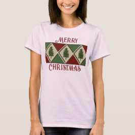 Pine Trees en Harlequin Vrouwen Top