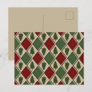 Pine Trees et Arlequin carte postale