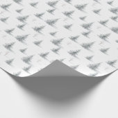 Pine Trees Forest Christmas Winter Pattern Cadeaupapier (Hoek)