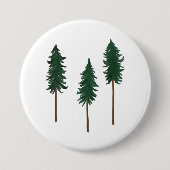 Pine Trees Forest CUSTOMIZE IT Ronde Button 7,6 Cm (Voorkant)
