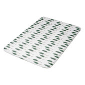 Pine Trees Forest Minimalist Pattern Badmat (Gekanteld)