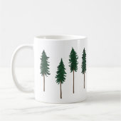 Pine Trees Forest Minimalist Pattern Koffiemok (Links)