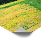 Pine Trees gele bloemen Natuur veld Poster (Hoek)