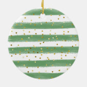 Pine Trees Godouders kerstversiering Keramisch Ornament (Achterkant)