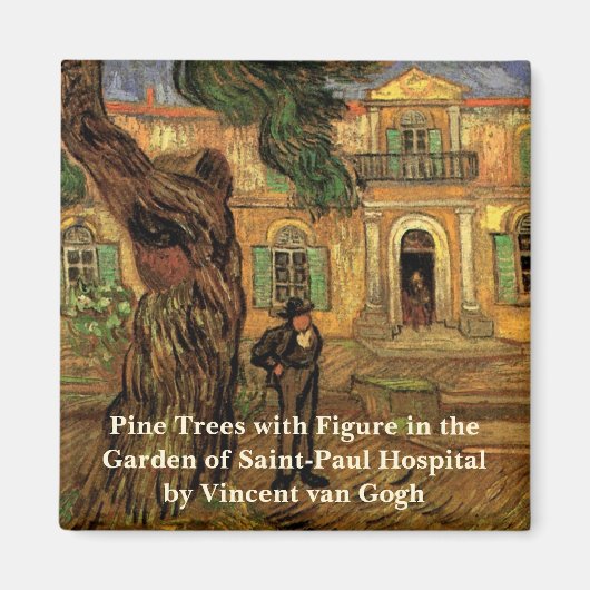 Pine Trees in Saint-Paul door Vincent van Gogh Magneet (Voorkant)