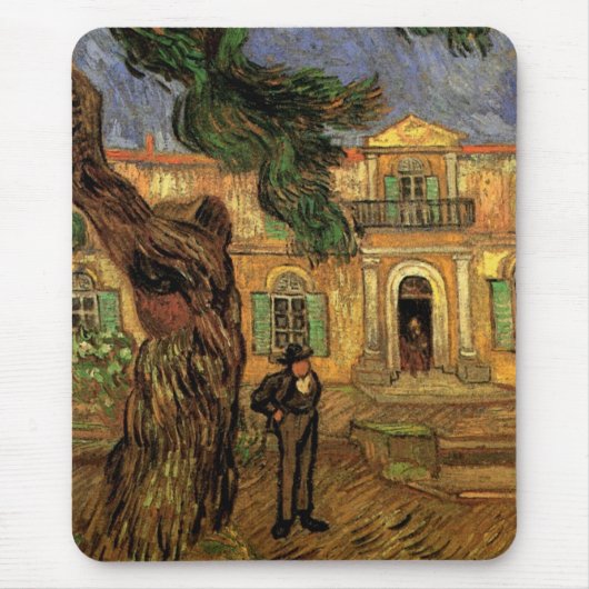 Pine Trees in Saint-Paul door Vincent van Gogh Muismat (Voorkant)