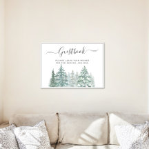 Pine Trees Lantaarn Botanisch Guestbook Sign