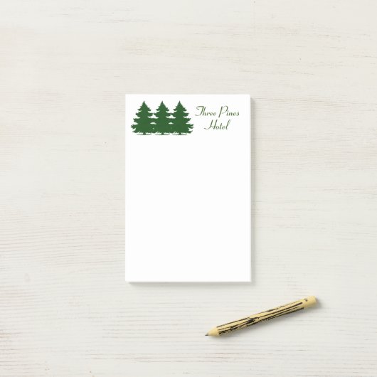 Pine Trees Post-it® Notes (Op bureau)