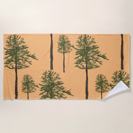 Pine Trees Strandlaken (Voorkant)