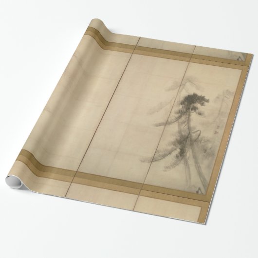 Pine Trees van Hasegawa Tohaku 16e eeuw Cadeaupapier (Uitgerold)
