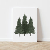 Pine Trees Woodland Canvas Afdruk