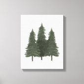 Pine Trees Woodland Canvas Afdruk (Voorkant)