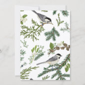 Pine verlaat vogelverjaardag kaart (Achterkant)