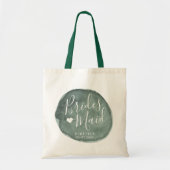 Pine Water Stain | Aangepast | Bridesmaid Tote Bag (Voorkant)
