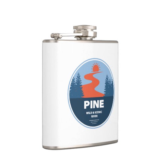 Pine Wild en Schilderachtig rivier Heupfles (Rechts)