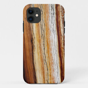 Pine Wood Grain Pattern iPhone 11 Hoesje