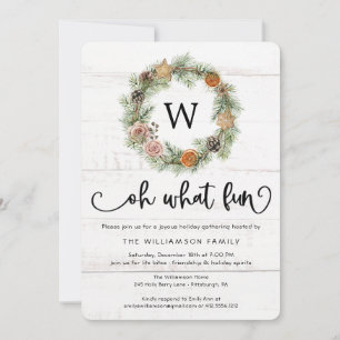 Pine Wreated White Distress Wood kerstparty