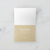 Pine Wreath Folded Kerstfeestdag Kaart (Binnen)