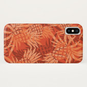 Pineappel Camo Hawaiian Tropisch - Oranje Case-Mate iPhone Case (Achterkant (horizontaal))
