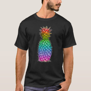 Pineappel Gay Lesbian Rainbow Tropical LGBTQ Pinea T-shirt