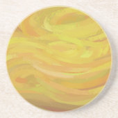 Pineappel Gele Zwervel Zandsteen Onderzetter (Voorkant)