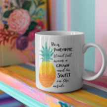 Pineappel Inspirerend Waterverf Typografie