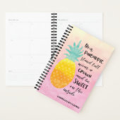 Pineappel Inspirerend Waterverf Typografie Planner (Display)