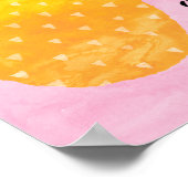 Pineappel Inspirerend Waterverf Typografie Poster (Hoek)