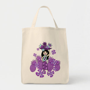 Pineappel Luau Tropical Grocery Bags Tote Bag