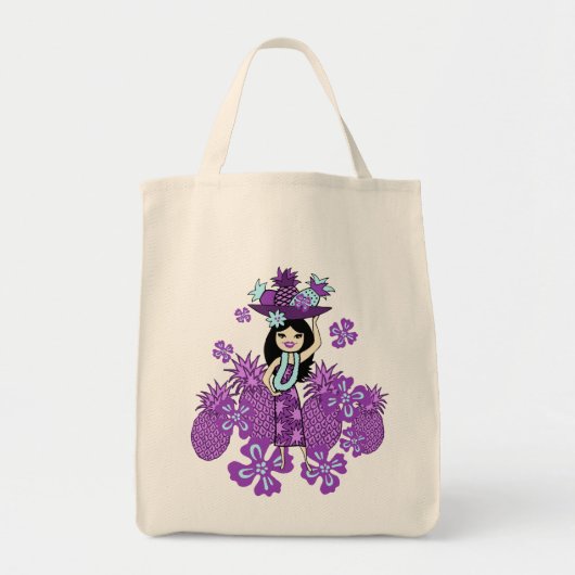 Pineappel Luau Tropical Grocery Bags Tote Bag (Voorkant)