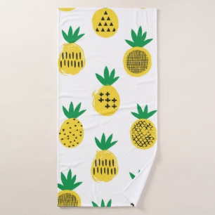 Pineappel naadloos patroon. ontwerp van het kind. badhanddoek