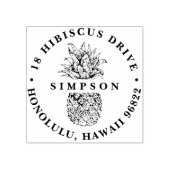  Pineappel Return-adres Rubberstempel (Afrduk)