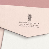 Pineappel Return-adres Zelfinktende Stempel