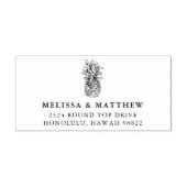 Pineappel Return-adres Zelfinktende Stempel (Design)