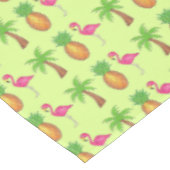 Pineappel Roze flamingo Palm tropische druk Tafelkleed (Gekanteld)