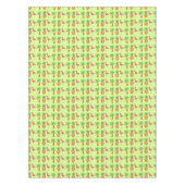 Pineappel Roze flamingo Palm tropische druk Tafelkleed (Voorkant)