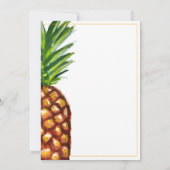 Pineappel tropisch Baby shower Kaart (Achterkant)