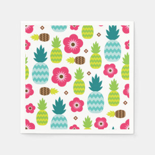 Pineappel Tropische zomer Servet