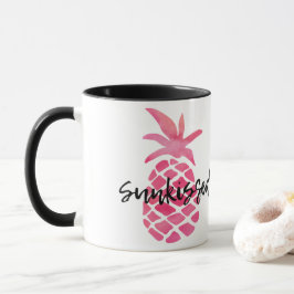 Pineappel van Roze Zonnig Mok