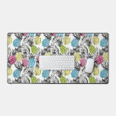 Pineappelgrunge-palmen Bureaumat (Keyboard & Muis)