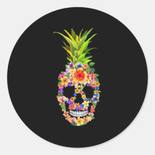 Pineappelklep Tropische zomervrucht Ronde Sticker
